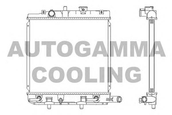 Радиатор, охлаждение двигателя AUTOGAMMA 104677