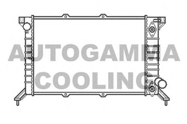 Радиатор, охлаждение двигателя AUTOGAMMA 104702