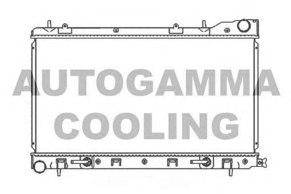 Радиатор, охлаждение двигателя AUTOGAMMA 104706