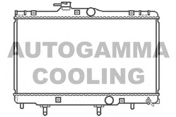 Радиатор, охлаждение двигателя AUTOGAMMA 104722