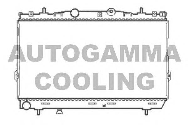 Радиатор, охлаждение двигателя AUTOGAMMA 105042