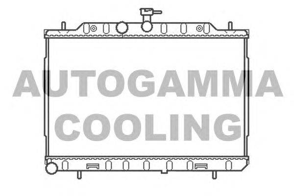 Радиатор, охлаждение двигателя AUTOGAMMA 105442