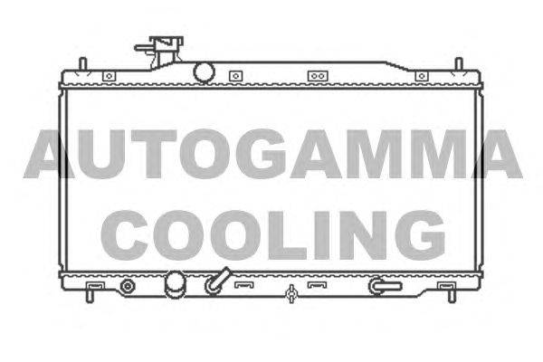 Радиатор, охлаждение двигателя AUTOGAMMA 105486