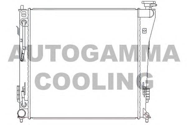 Радиатор, охлаждение двигателя AUTOGAMMA 105838