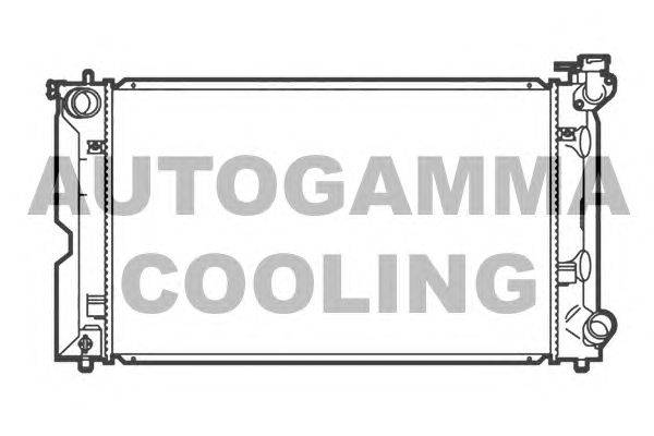 Радиатор, охлаждение двигателя AUTOGAMMA 107057