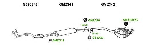 Система выпуска ОГ GT Exhaust 1159