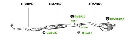 Система выпуска ОГ GT Exhaust 1161