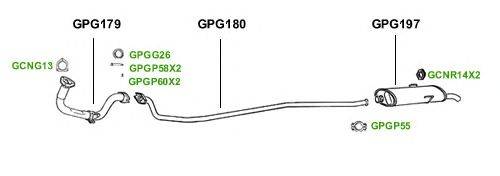 Система выпуска ОГ GT Exhaust 1494