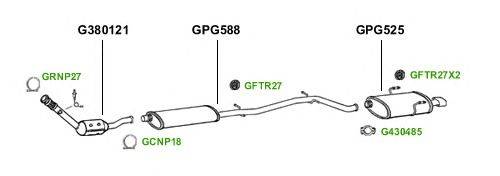 Система выпуска ОГ GT Exhaust 1704