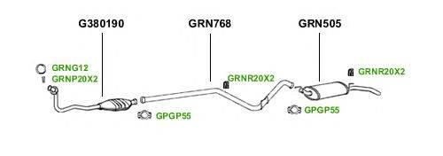 Система выпуска ОГ GT Exhaust 1814