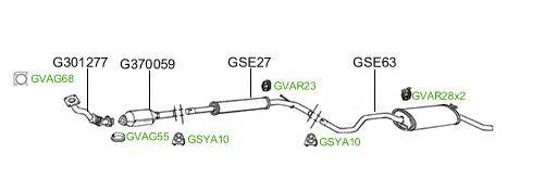 Система выпуска ОГ GT Exhaust 2084