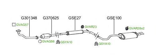 Система выпуска ОГ GT Exhaust 2097