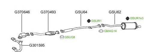 Система выпуска ОГ GT Exhaust 2217