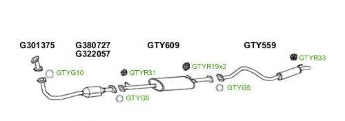 Система выпуска ОГ GT Exhaust 2288