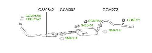 Система выпуска ОГ GT Exhaust 2598