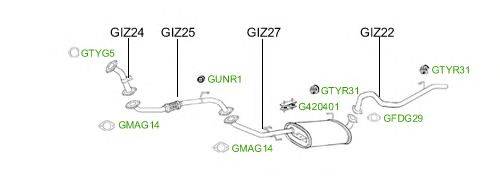 Система выпуска ОГ GT Exhaust 2609