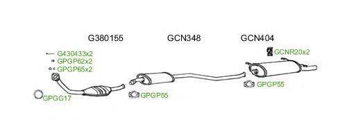 Система выпуска ОГ GT Exhaust 261