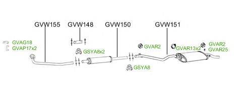 Система выпуска ОГ GT Exhaust 2771