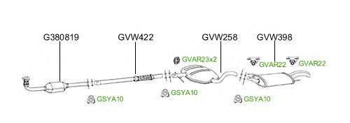 Система выпуска ОГ GT Exhaust 2775