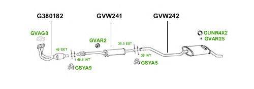 Система выпуска ОГ GT Exhaust 2838