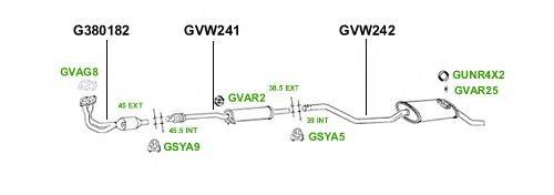 Система выпуска ОГ GT Exhaust 2847