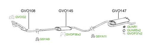 Система выпуска ОГ GT Exhaust 2936