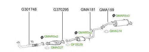 Система выпуска ОГ GT Exhaust 2991