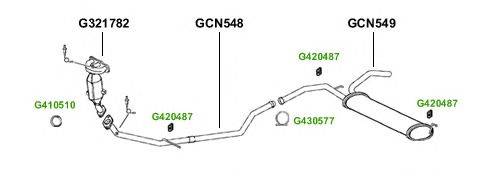 Система выпуска ОГ GT Exhaust 3020