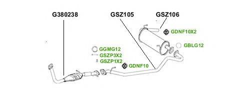 Система выпуска ОГ GT Exhaust 3670