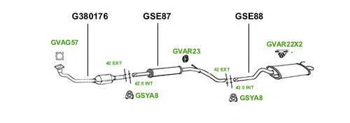 Система выпуска ОГ GT Exhaust 3694