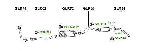 Система выпуска ОГ GT Exhaust 3818