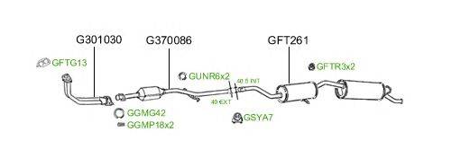 Система выпуска ОГ GT Exhaust 466