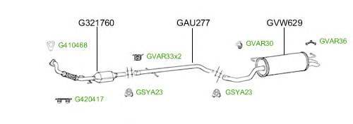 Система выпуска ОГ GT Exhaust 4741