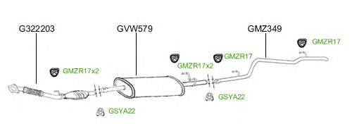 Система выпуска ОГ GT Exhaust 4759