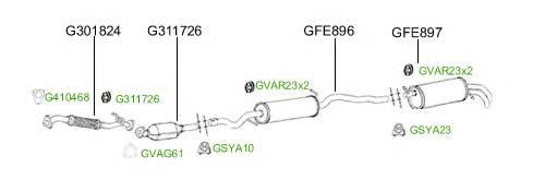 Система выпуска ОГ GT Exhaust 4872