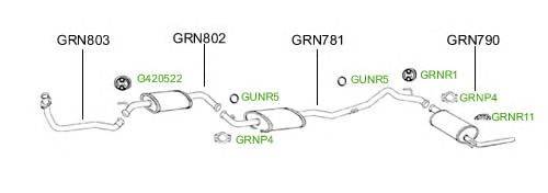 Система выпуска ОГ GT Exhaust 4875