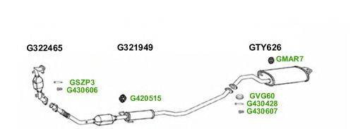 Система выпуска ОГ GT Exhaust 5324