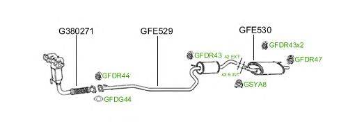 Система выпуска ОГ GT Exhaust 587