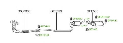 Система выпуска ОГ GT Exhaust 588