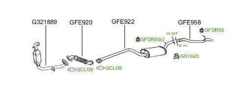 Система выпуска ОГ GT Exhaust 655