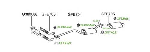 Система выпуска ОГ GT Exhaust 656