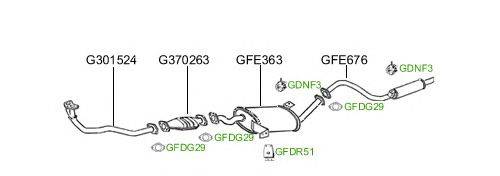 Система выпуска ОГ GT Exhaust 708