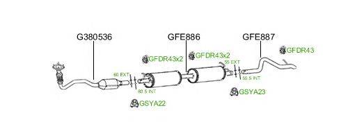 Система выпуска ОГ GT Exhaust 797