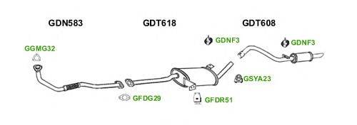 Система выпуска ОГ GT Exhaust 9421