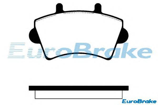 Комплект тормозных колодок, дисковый тормоз EUROBRAKE 5501223631