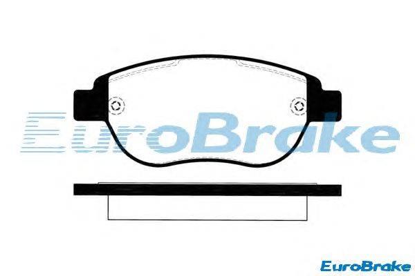 Комплект тормозных колодок, дисковый тормоз EUROBRAKE 5501223740