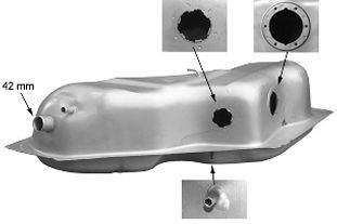 Топливный бак OPEL 802017