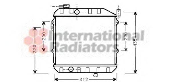 Радиатор, охлаждение двигателя GERI 27522