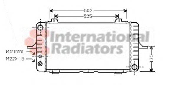 Радиатор, охлаждение двигателя GERI 17491