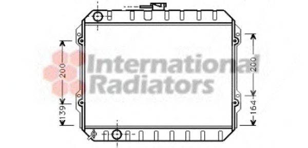 Радиатор, охлаждение двигателя VAN WEZEL 53002170